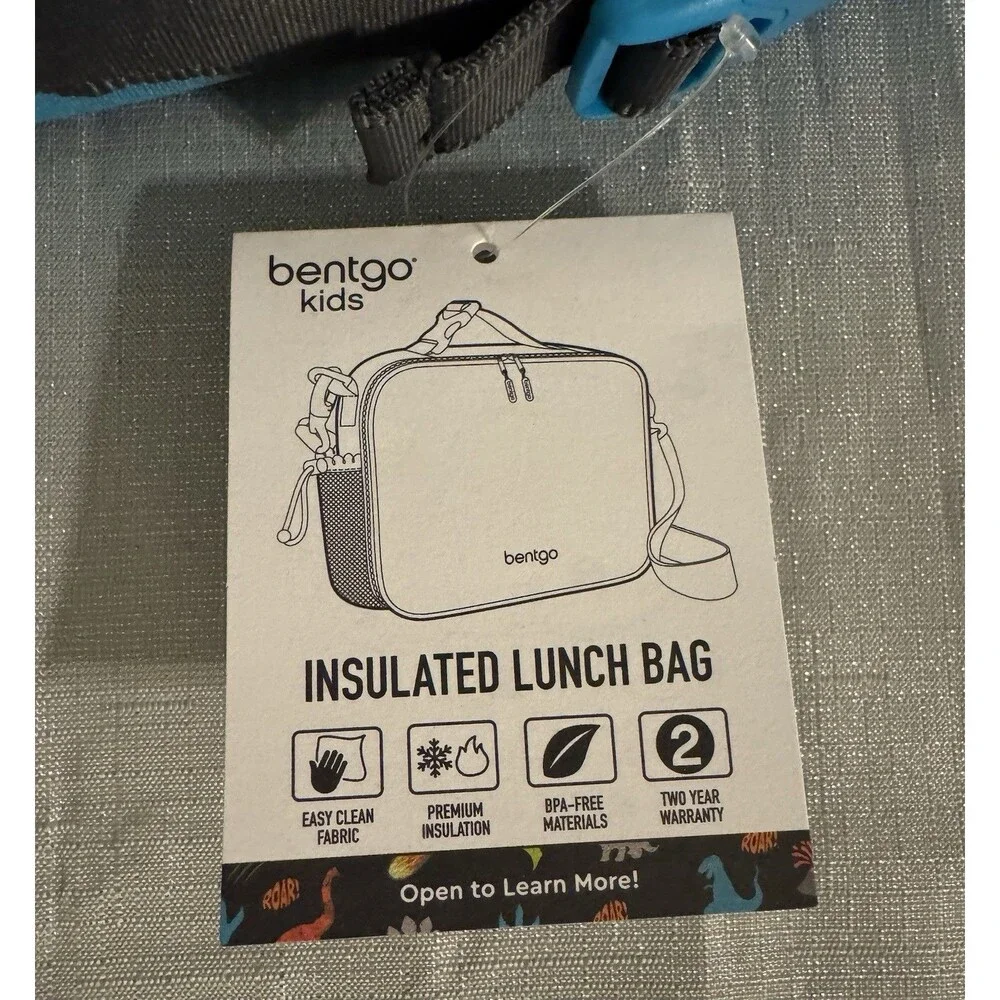 Bentgo Kids 3-Piece Lunch Set, Water Bottle, Lunch box, Insulated Lunch Bag.